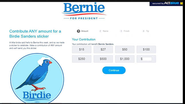 bernie sticker