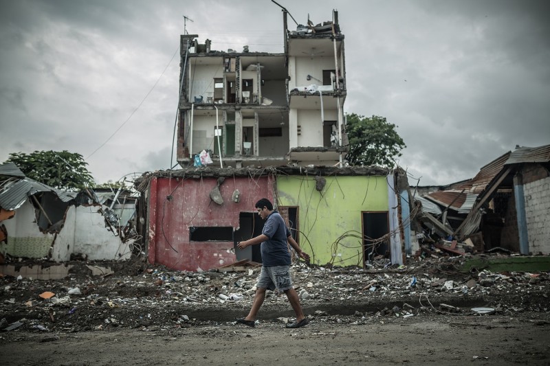 Tras el paso del terremoto en Ecuador, la región más afectada fue la de Manabí