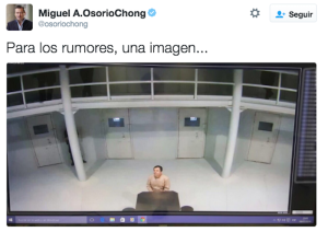 Foto de "El Chapo" Guzmán en prisión / Captura de Twitter
