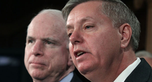 John McCain y Lindsey Graham