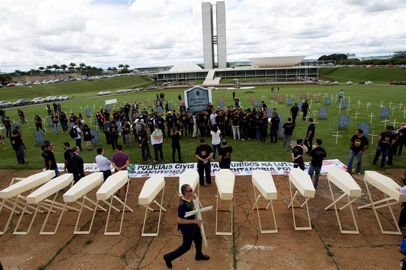 policias brasil protesta