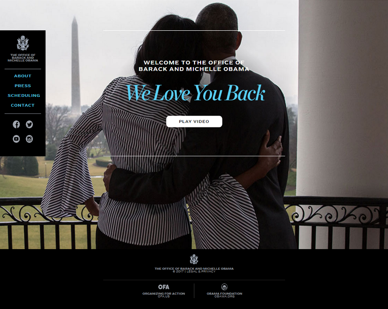 web de obama