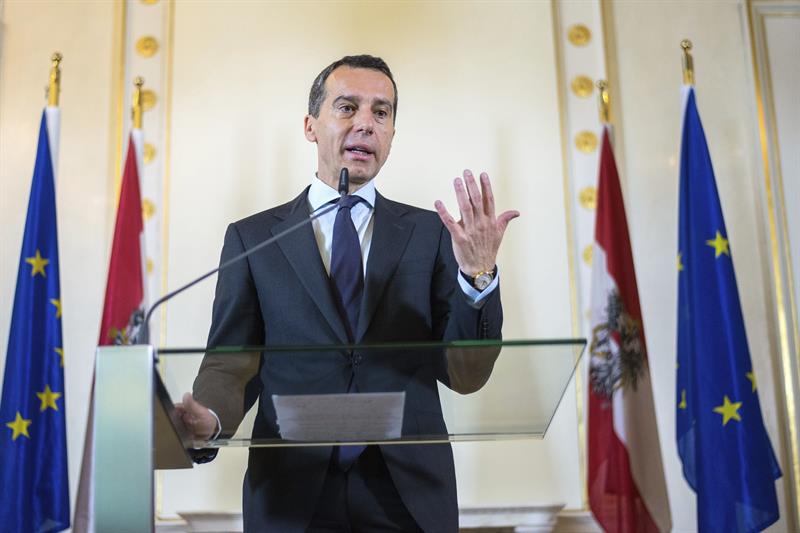 El canciller austríaco, Christian Kern / Foto EFE