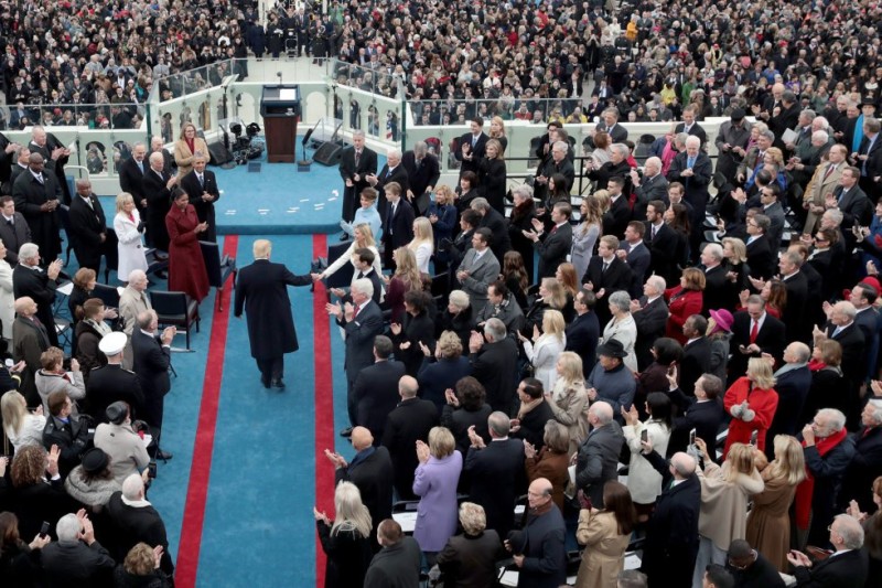 El equipo de comunicaciones de Trump aseguró que su toma de posesión había sido un éxito / Foto AFP 