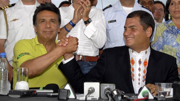 Lenín Moreno y Rafael Correa