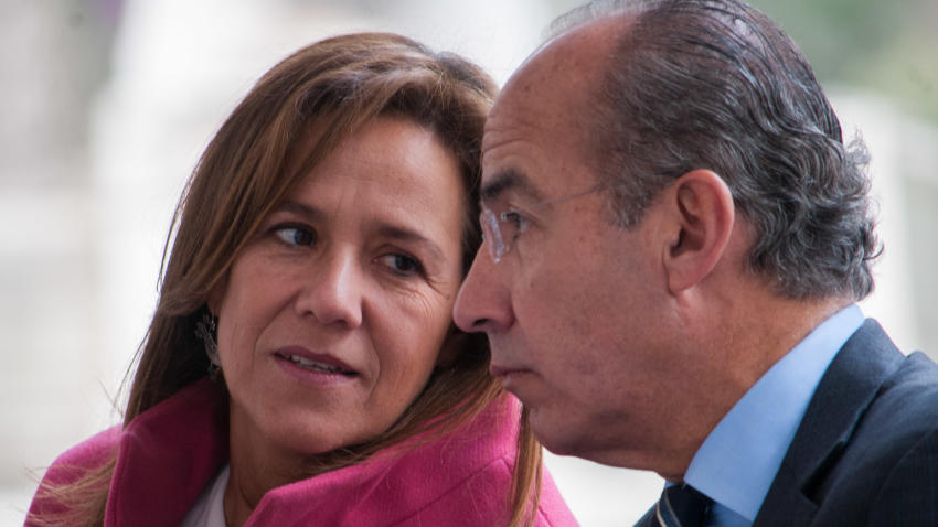 Margarita Zavala y Felipe Calderon 