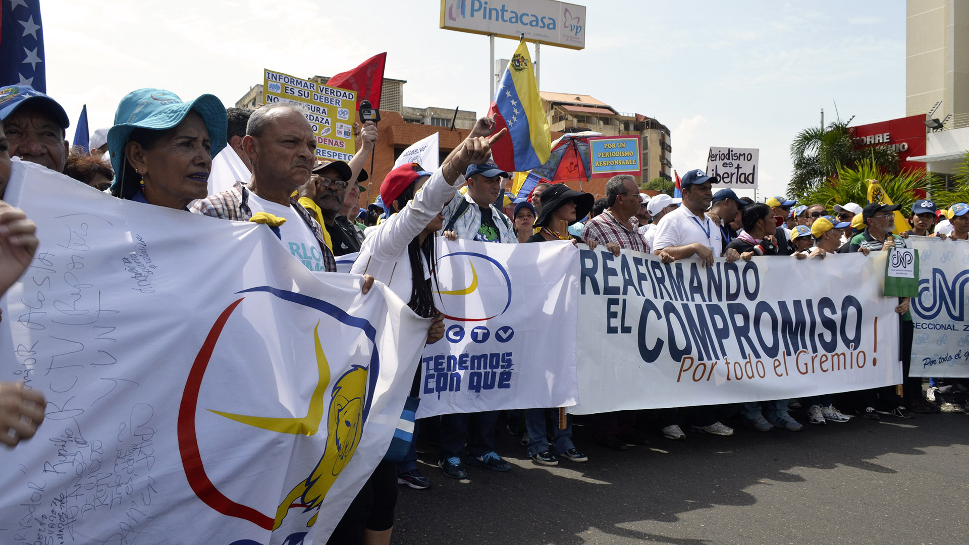 Periodistas Zulia. Marcha MINCI 4