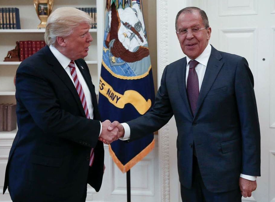 Sergei Lavrov y Trump
