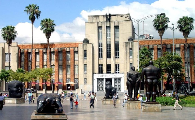 Esculturas de Fernando Botero en el Museo de Antioquia de Medellín