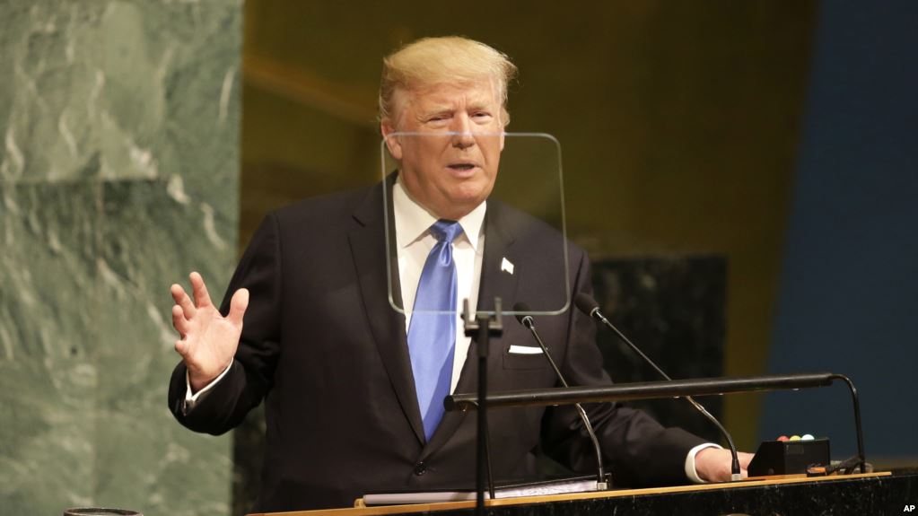 United States President Donald Trump speaks during the United Nations General Assembly at U.N. headquarters, Tuesday, Sept. 19, 2017. (AP Photo/Seth Wenig)