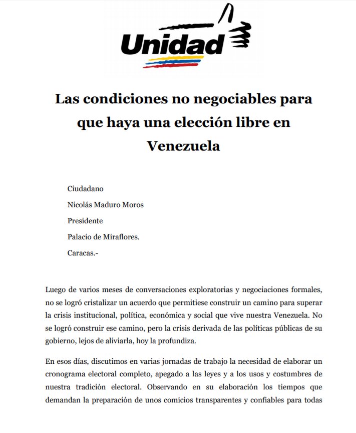 @unidadvenezuela